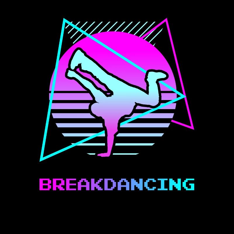 Retro Vintage Classic Breakdancing Breakdance Danc