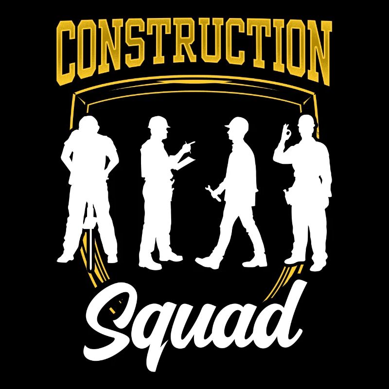 Bautrupp Teamwork Baustelle Bauarbeiter Bau Team