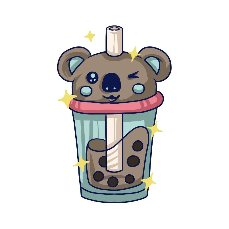 Kpop Koala Korean Pop Bubble Tea Gift Kids