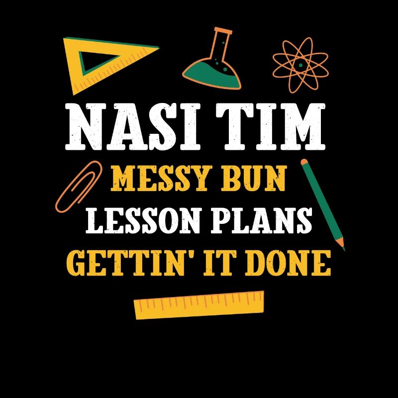 Nasi Tim Messy Bun Plans de leçon Drôle de professeur