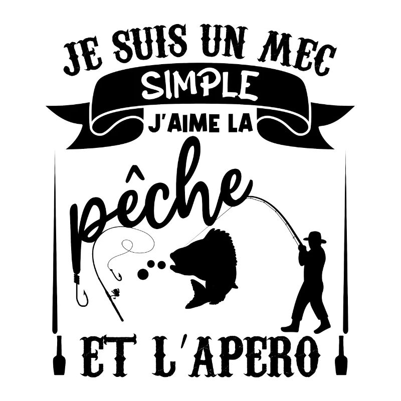 mec simple pêche et apéro,pêcheur,alcool