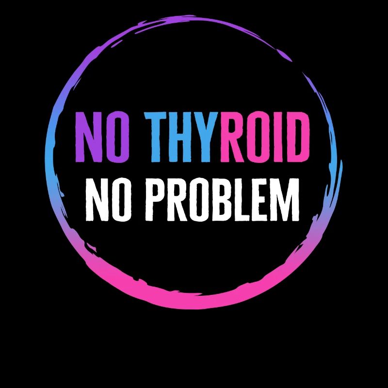 Chemise de sensibilisation au cancer de la thyroïde, pas de thyroïde non