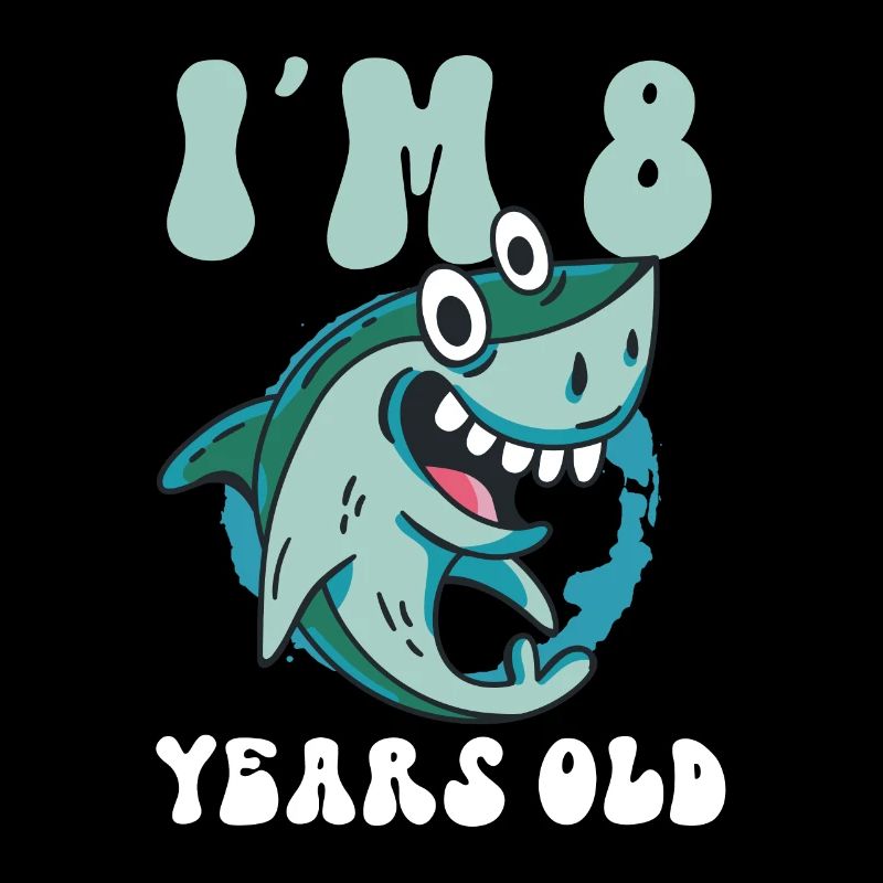 This little megalodon hunter is 8 -