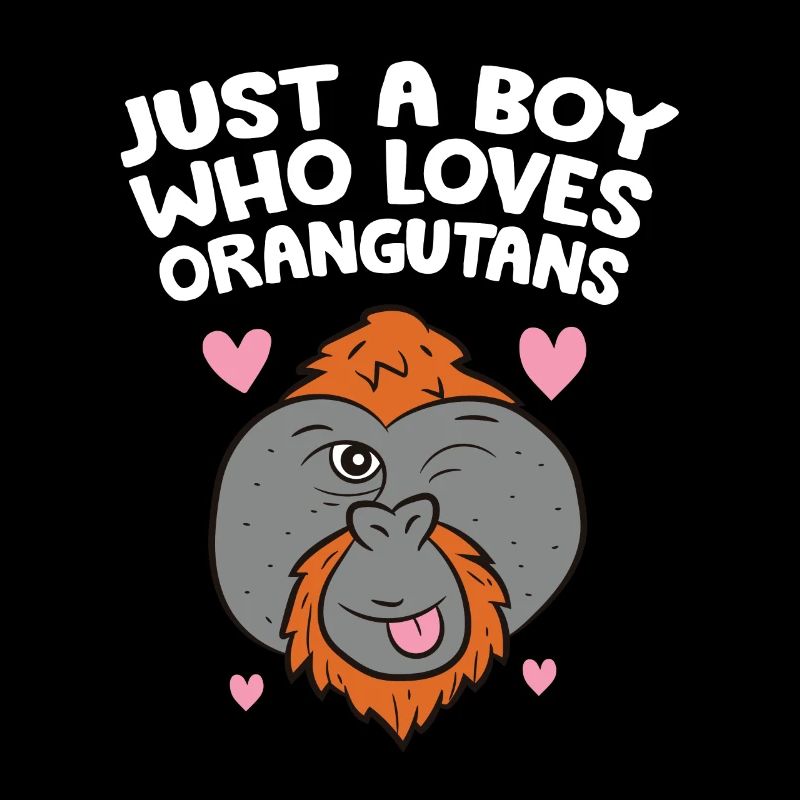 Juste un garçon qui aime les orangs-outans