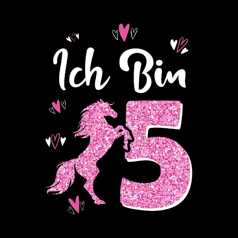 Geburtstag Mädchen 5 Jahre Pferd Prinzessin