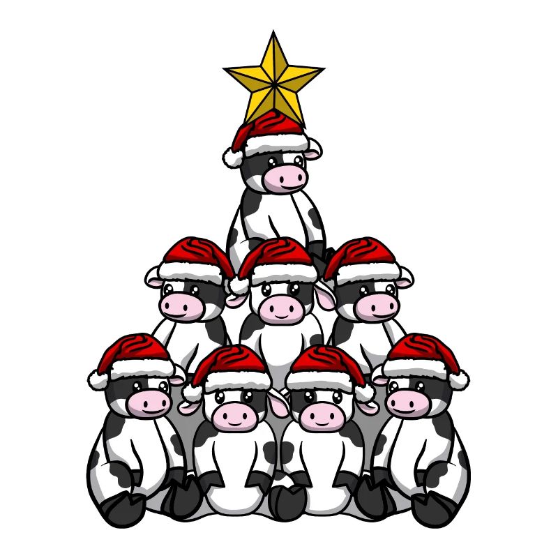 Kuh Weihnachtsbaum