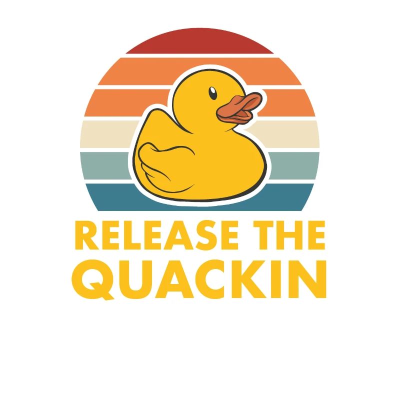 Release The Quackin Squeaky Duck Rubber Duck