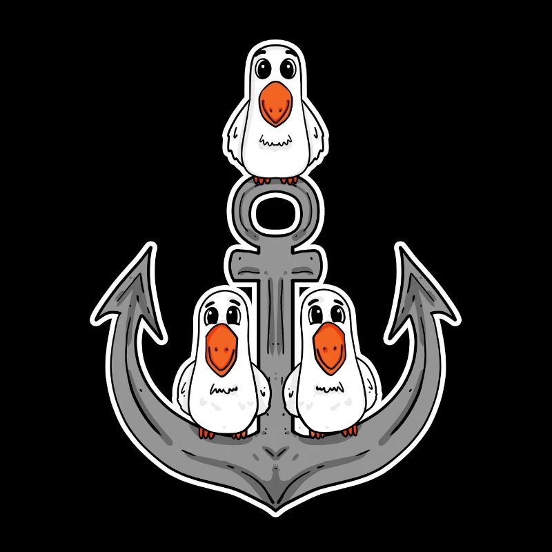 Möwen Möwe Anker