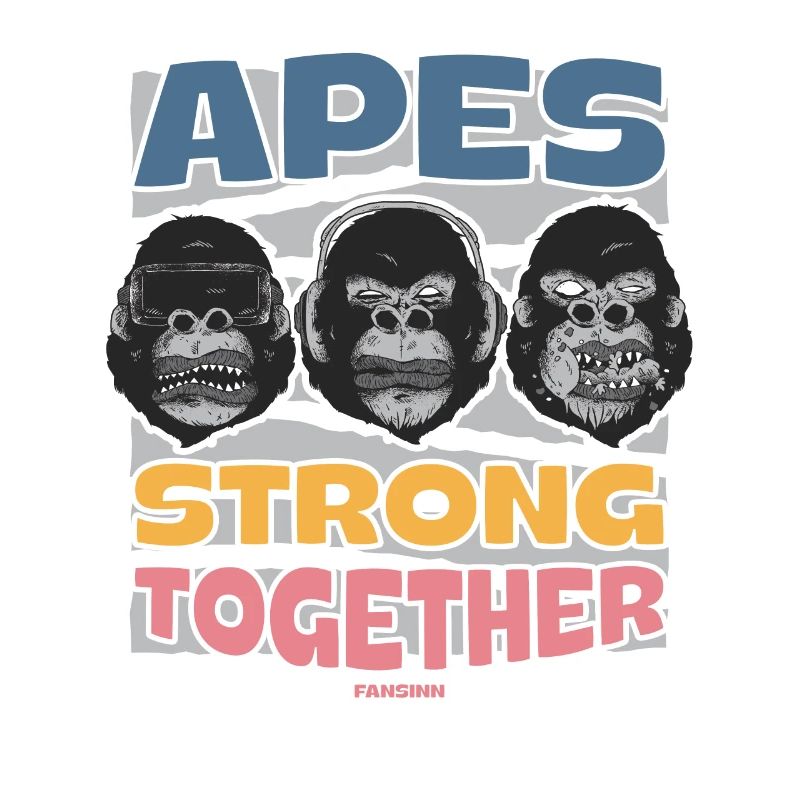 Singes forts ensemble