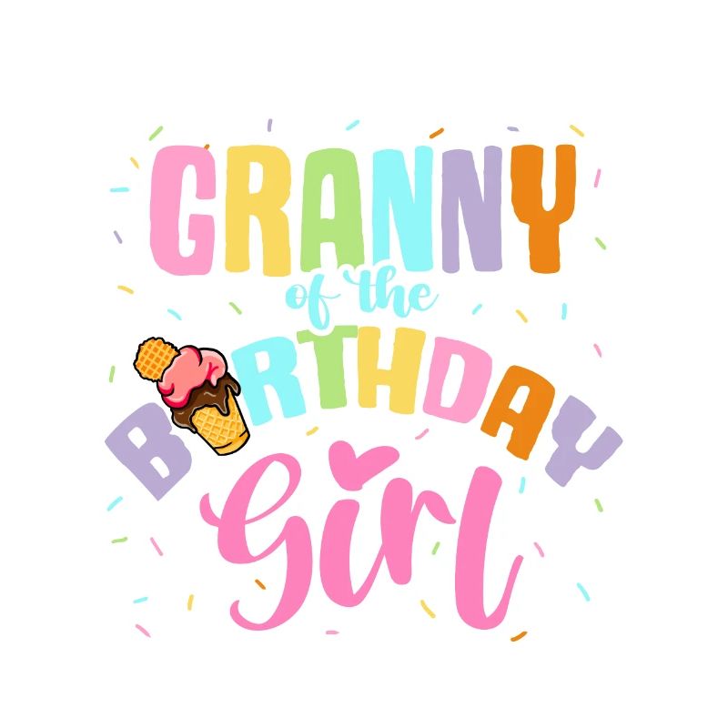 Eiscreme Geburtstag Party Oma Großmutter Eis