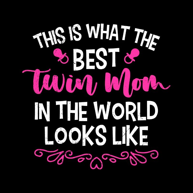 Zwillingsmama Mutter von Zwillinge Mädchen Mama