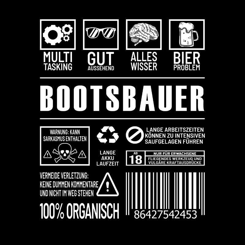 Bootsbauer Lustiger Beruf Spruch Schiffsbauer