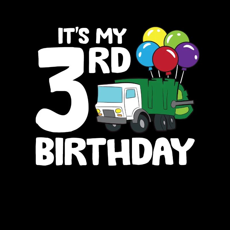 Garbage Truck It's My 3rd Birthday Garbage Day 3