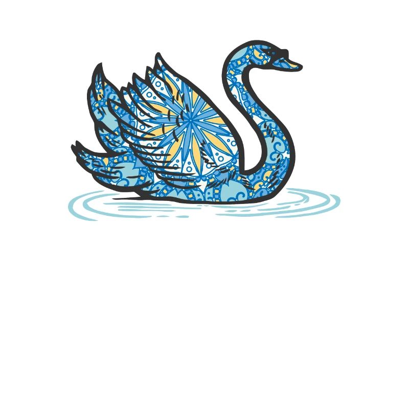 Mandala Swan Geometry Pattern