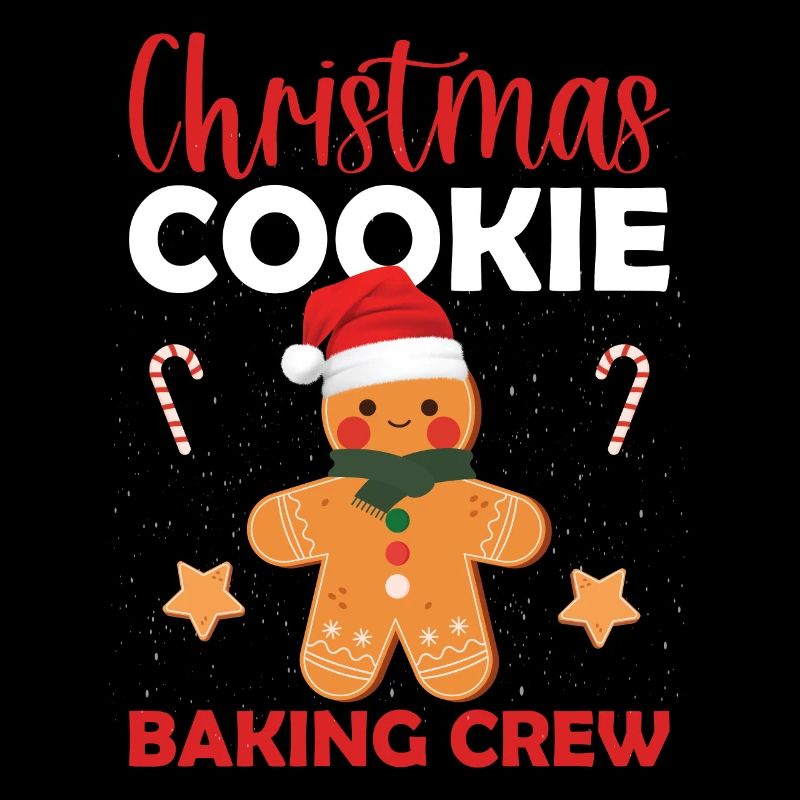 Équipe de cuisson de biscuits de Noël