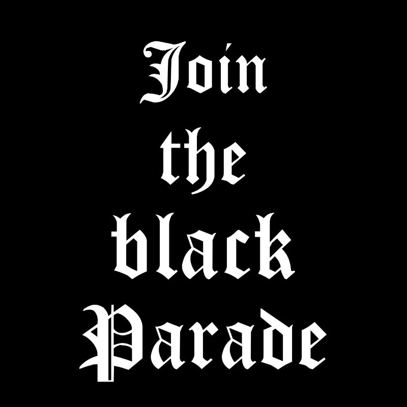 Goth Gothic Schließen Sich Der Black Parade An