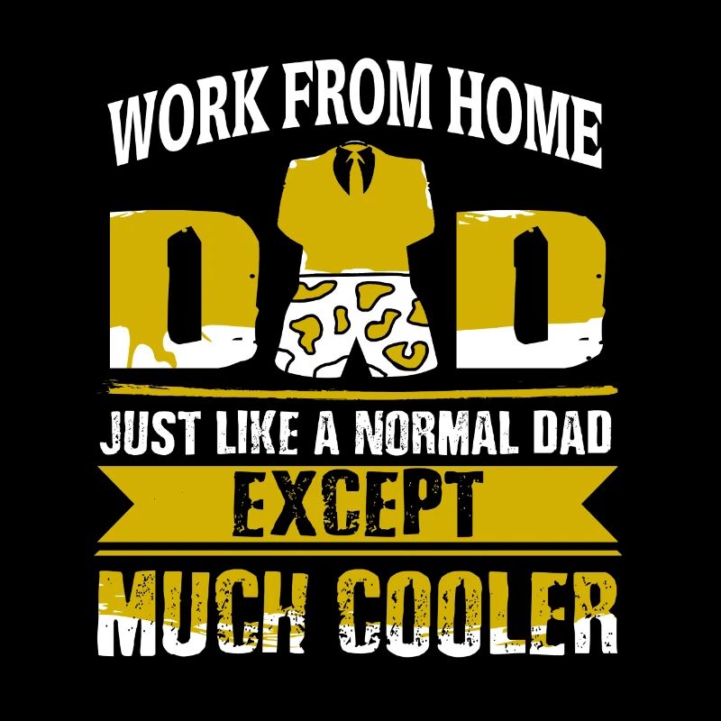 Travailler à la maison Papa comme un papa normal mais plus cool