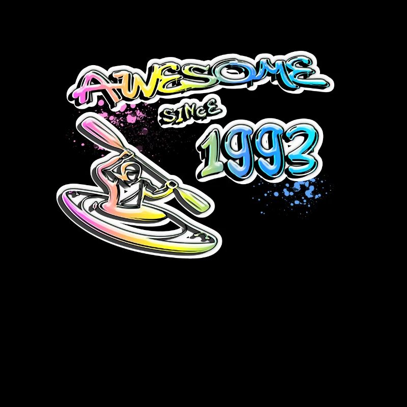 Awesome since 1993. Kayaker, kayaker. Graffiti