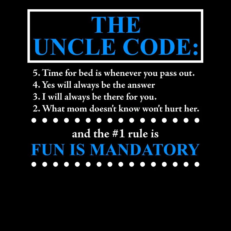 Der Onkel Code lustiger Onkel Spruch