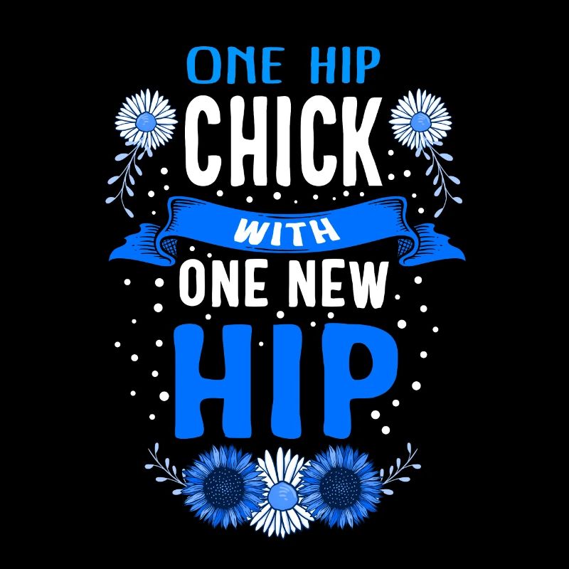 Hip Surgery Hemd, One Hip Chick Sonnenblumen-Tee,