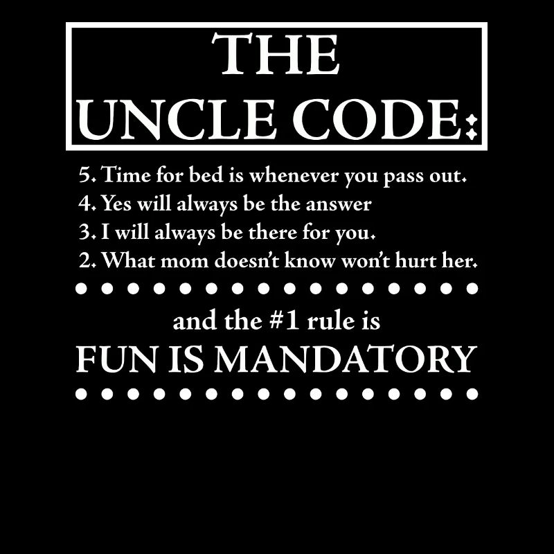 Der Onkel Code lustiger Onkel Spruch