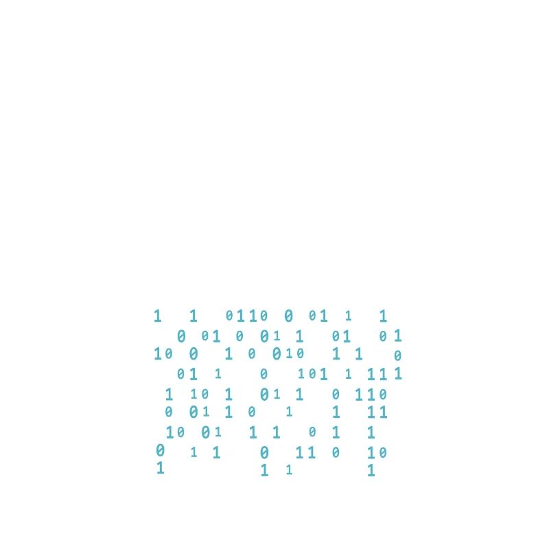 Programmierer - binary code cloud rain