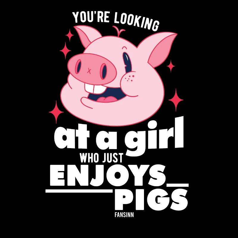 Schwein Bauernhof Mädchen