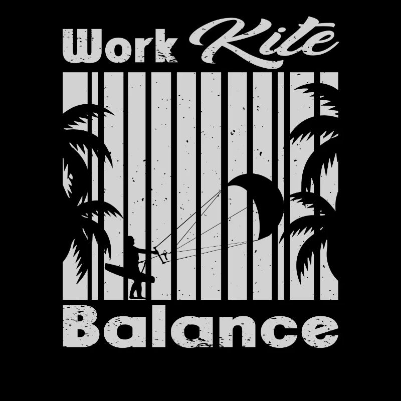 Work Kite Balance. Lifestyle Vintage Design, Work