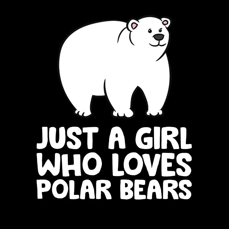 Nur ein Mädchen, das Eisbären liebt