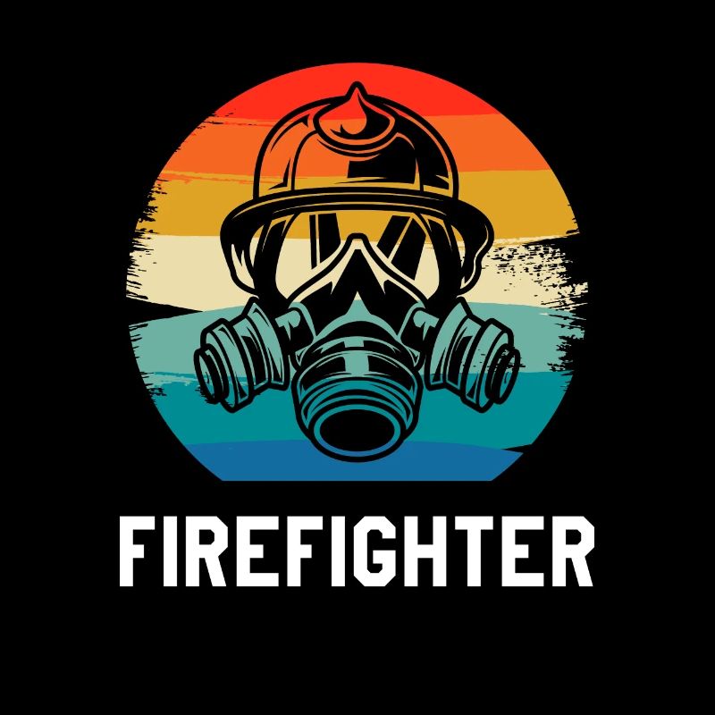 Rétro Vintage Classic Firefighter Firefighting