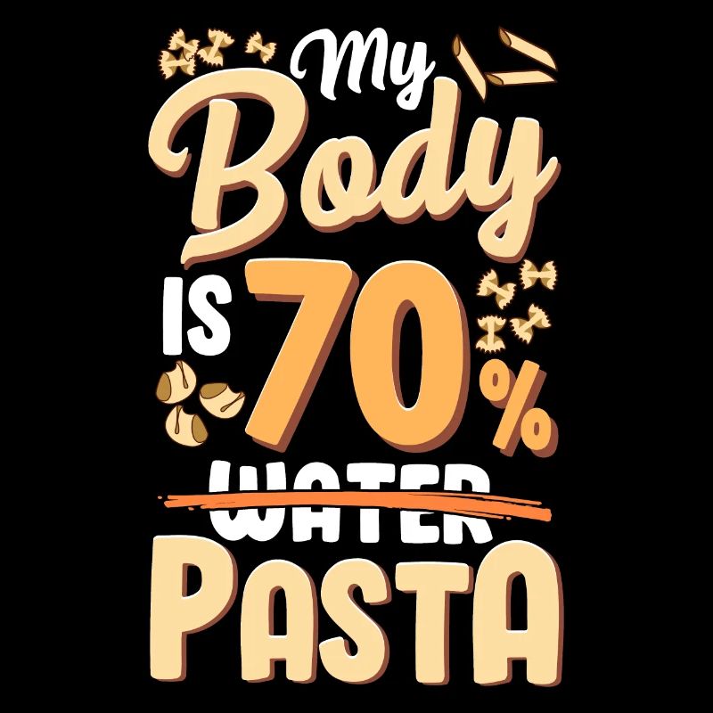 Mon corps est composé à 70% de pâtes