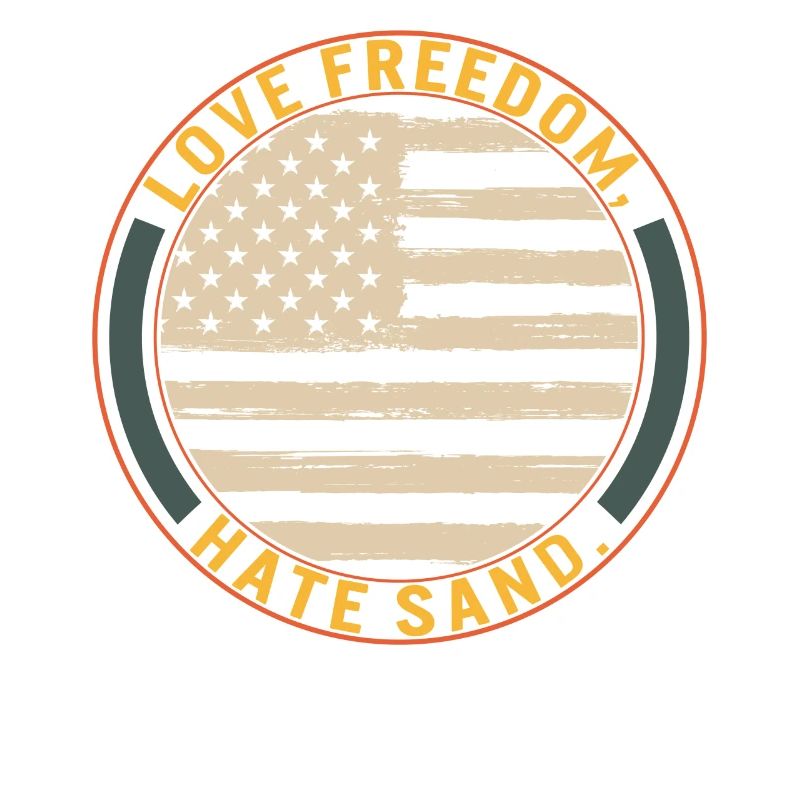 Chemise de colis de soins déployée, Love Freedom Hate
