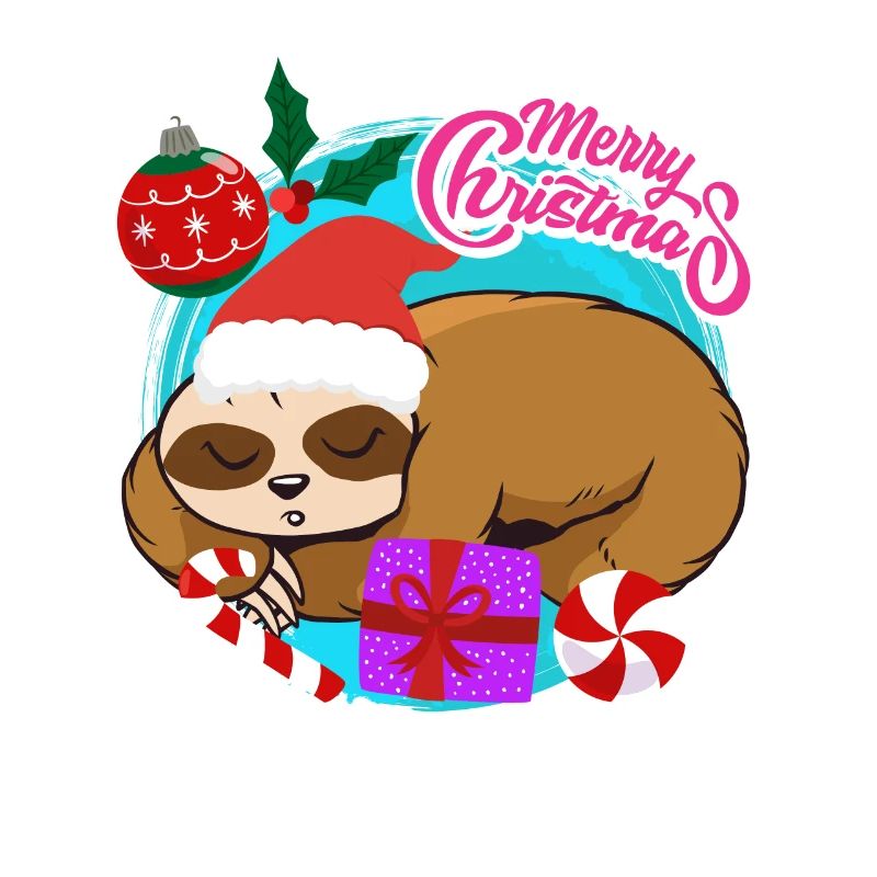 Sloth Christmas Merry Christmas
