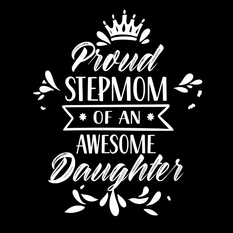 Stolze Stiefmutter Einer Großartigen Tochter Kind