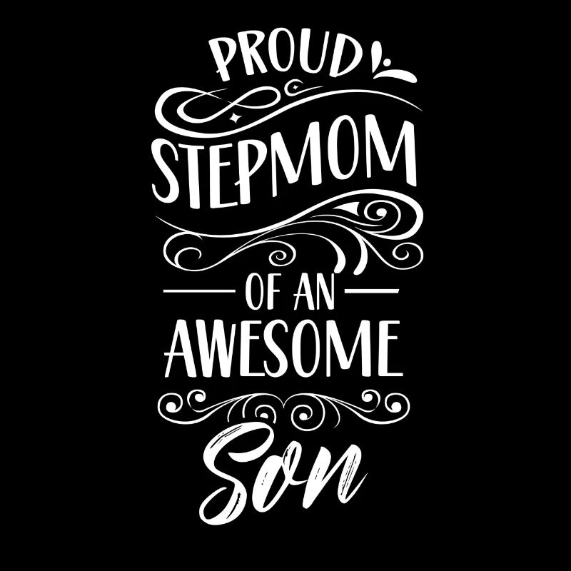 Stolze Stiefmutter Eines Großartigen Sohnes Kind