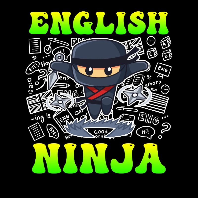 Englischlehrer Ninja ich bin Englisch Lehrer