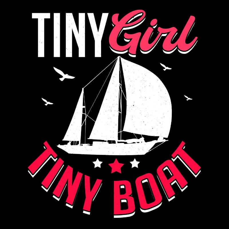 Kleines Mädchen Kleines Boot Segelschule Ostsee