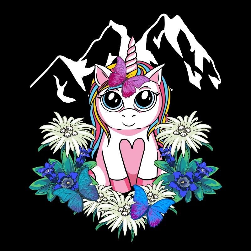 Alpen Einhorn Frühling Fabeltiere Alm Kinder