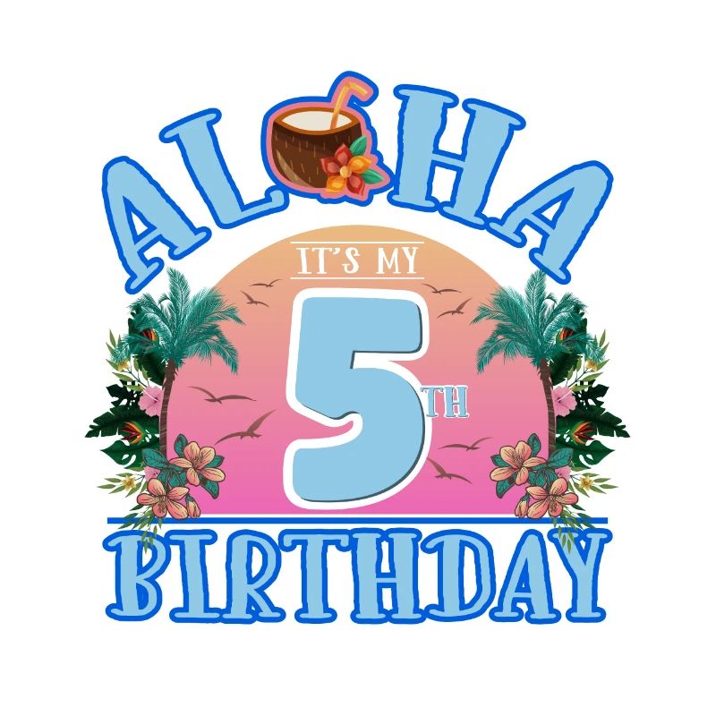 Aloha c’est ma boisson à la noix de pour mon 5e anniversaire et