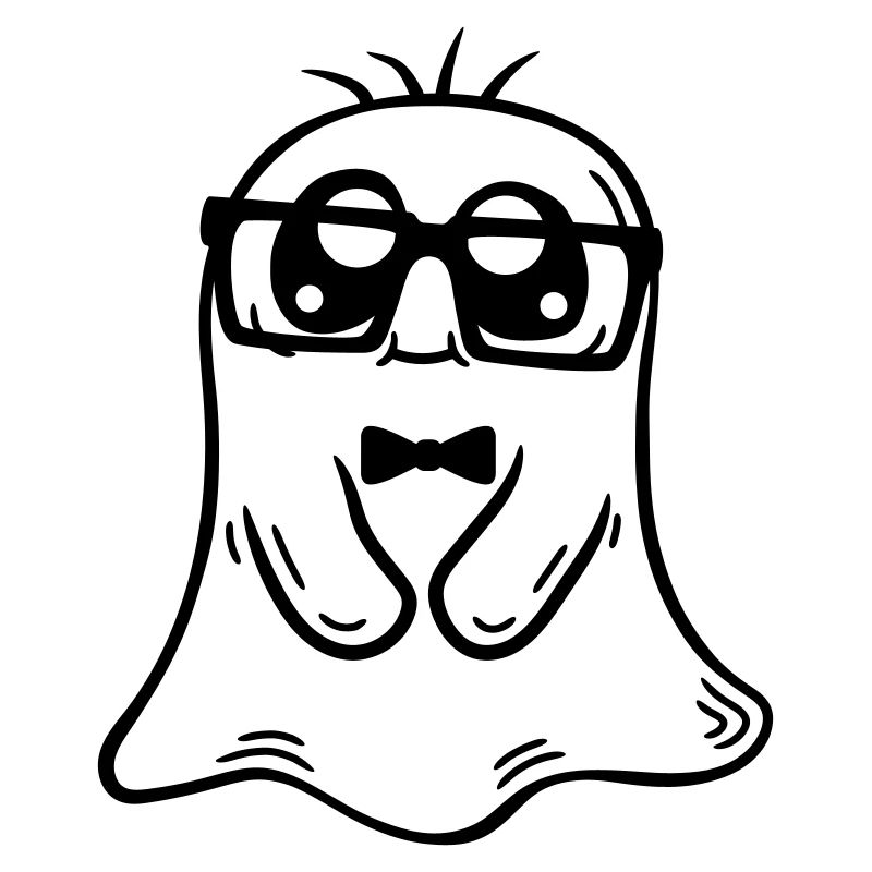 Friendly Nerd Ghost Comic
