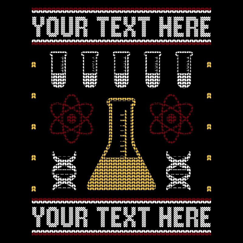 Custom Science Custom Pull de Noël moche