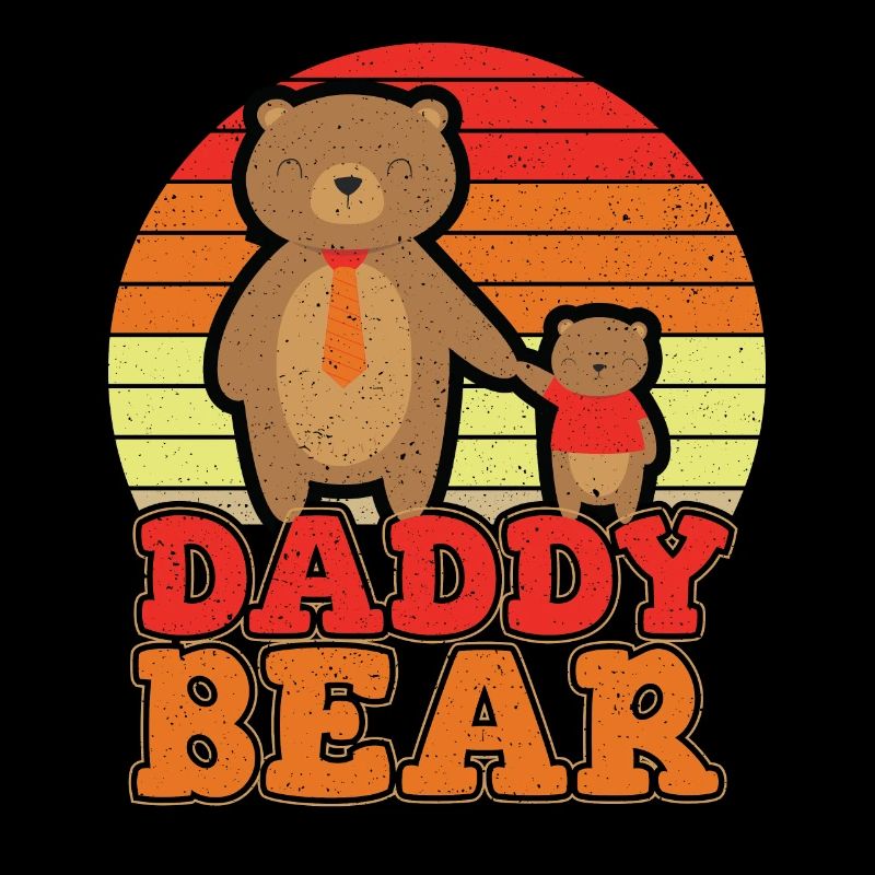 Daddy Bear Vintage Distressed