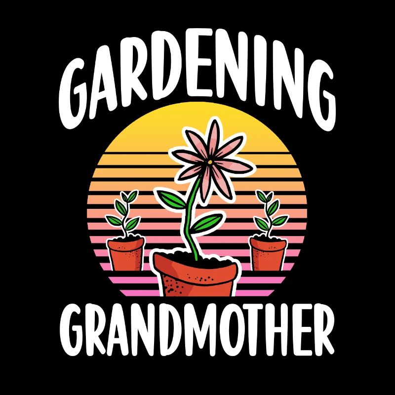 Gartenarbeit Großmutter Oma Gärtnerin Garten