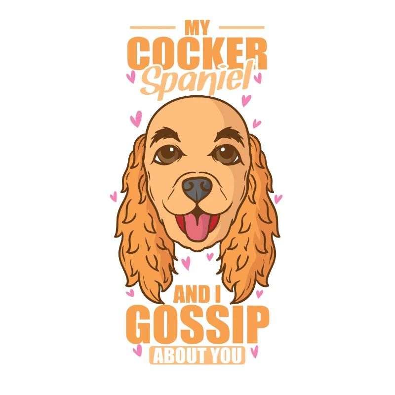 Mon Cocker Spaniel et moi bavardons à ton sujet