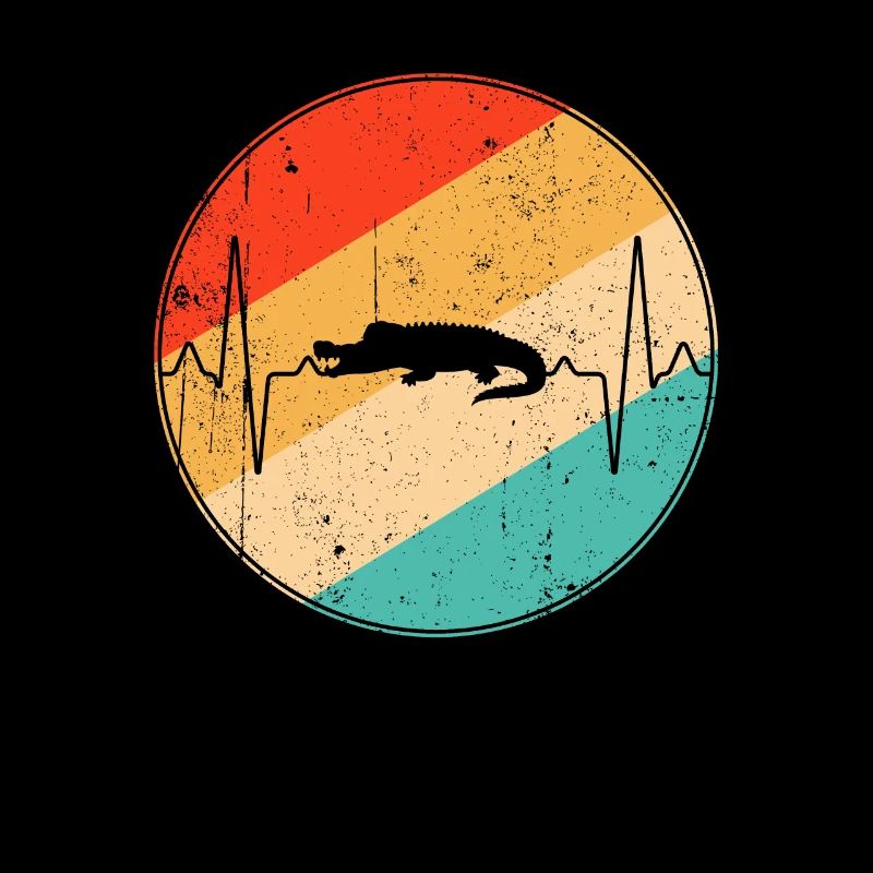 Krokodil Retro Herzschlag