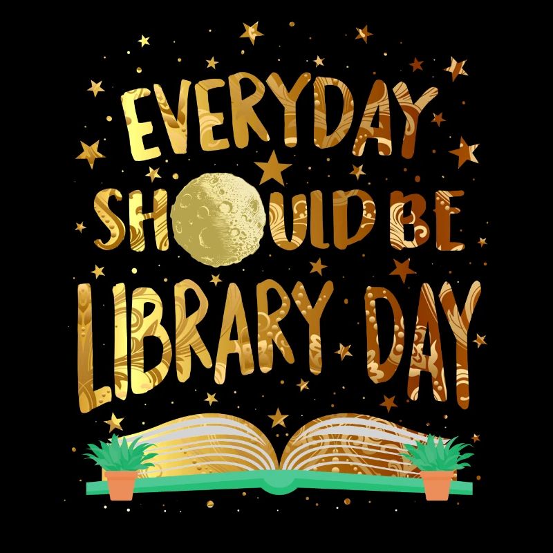 Tous les jours devraient être des étoiles spatiales de la journée de la bibliothèque