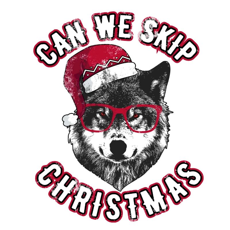 Peut-on sauter Noël - Grumpy Christmas Wolf