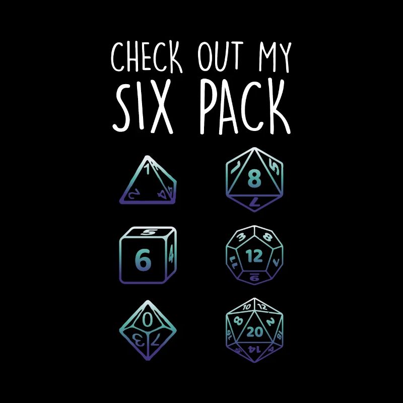 Découvrez My Six Pack Dice Dragon RPG Tabletop