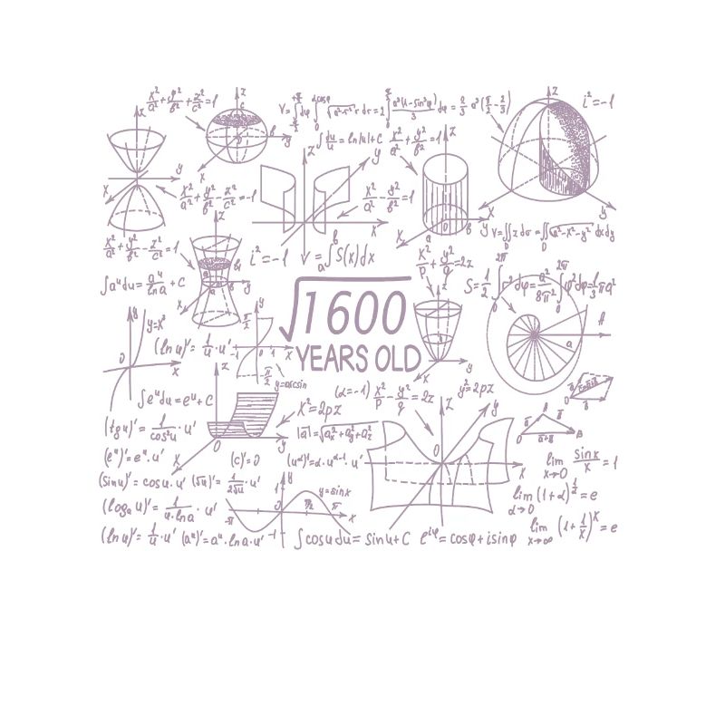 40th birthday for math teachers and math nerds