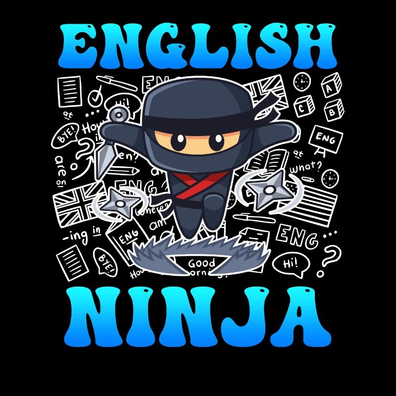 Englischlehrer Ninja ich bin Englisch Lehrer